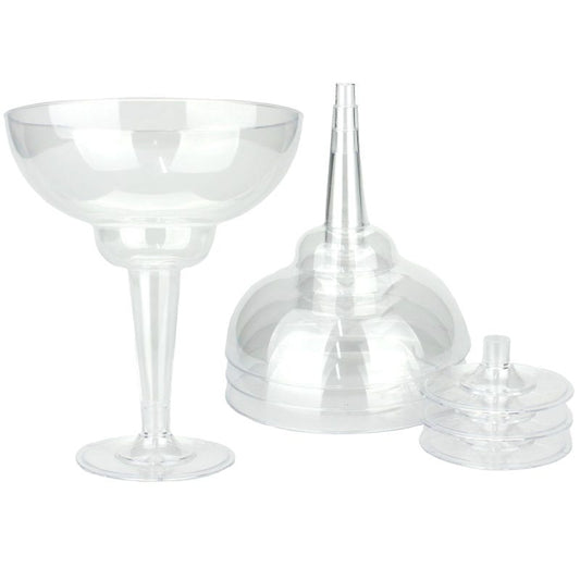 Plastic Margarita Glasses (Pack of 4)