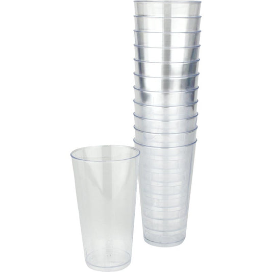 Clear 8cm Cylinder Cocktail Cups (Pack of 12)