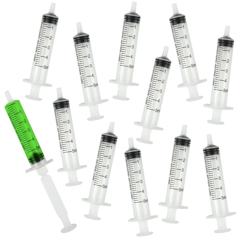 Plastic Dessert Syringes 5ML (Pack of 12)