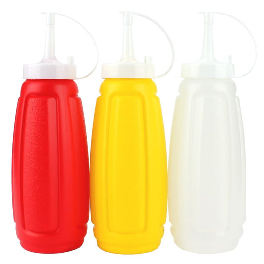 Plastic Squeezy Sauce Bottles (Pack of 3)