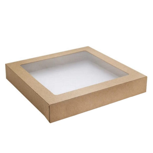 Cardboard Square Grazing Tray Lids 23cm x 23cm x 3cm (Box of 100 Lids)