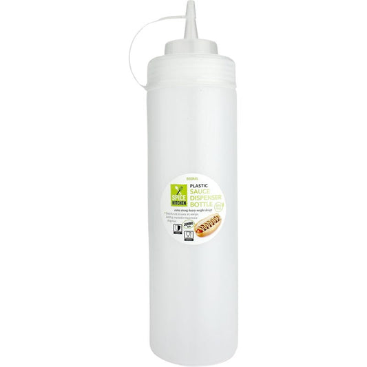 Clear Plastic Sauce Bottle 800ml