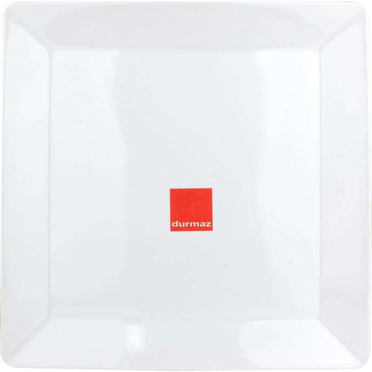 White Square Melamine Dinner Plate