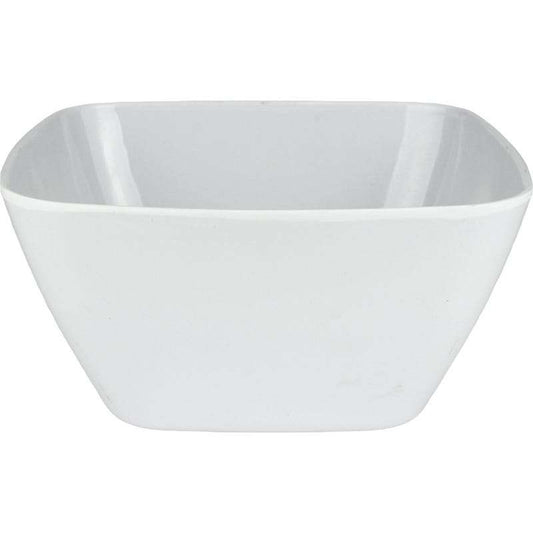 White Square Melamine Bowl 18cm