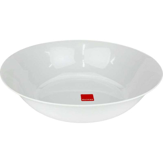 White Round Melamine Serving Bowl 35cm