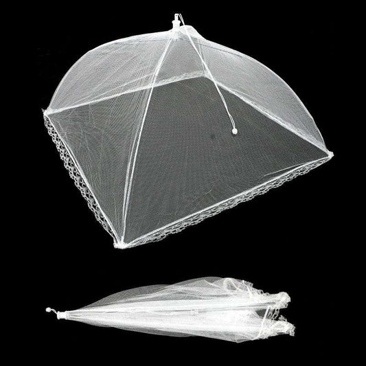 White Outdoor Folding Food Cover 45.5cm