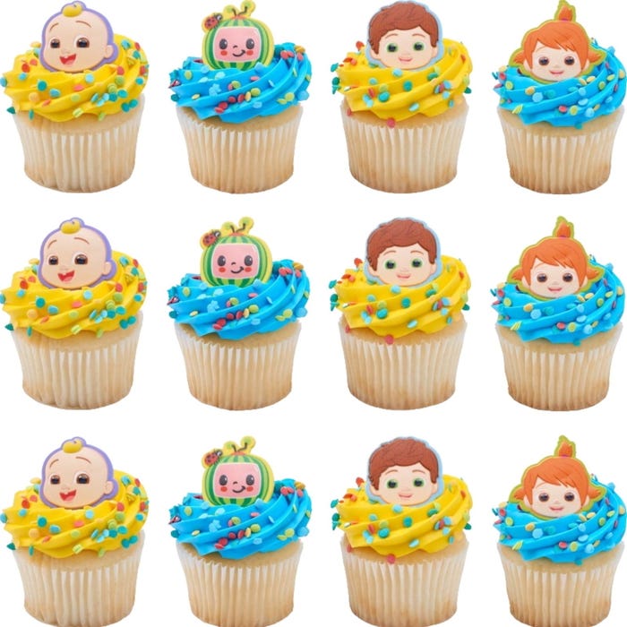 CoComelon Cupcake Rings (Pack of 12)