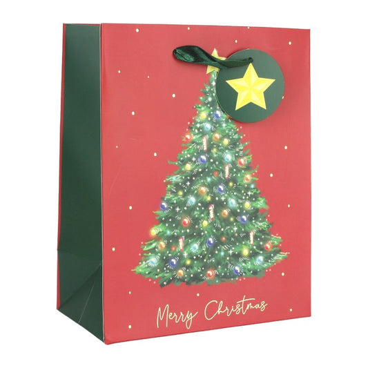 Christmas Tree Paper Gift Bag 22.5cm