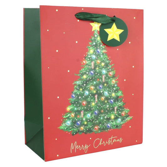 Christmas Tree Paper Gift Bag 32cm