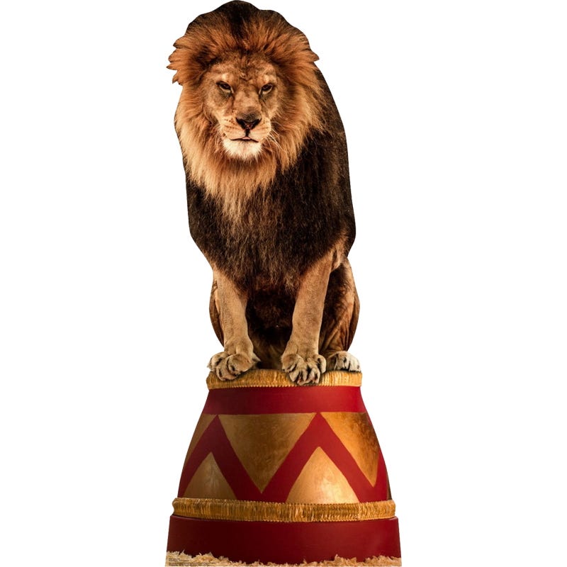 Circus Lion Stand Up Photo Prop