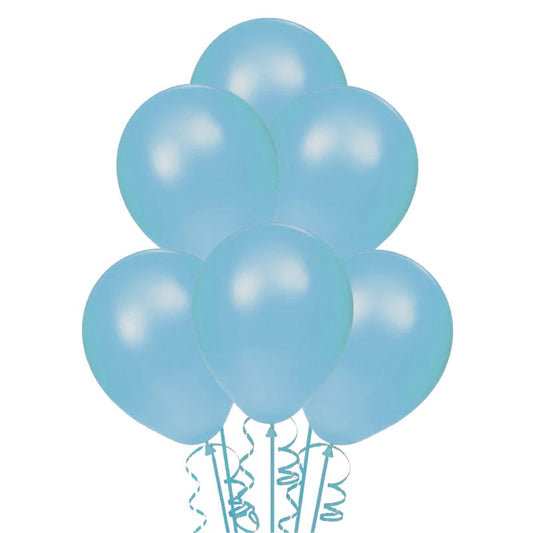 Light Blue Party Balloons 25cm (Pack of 15)