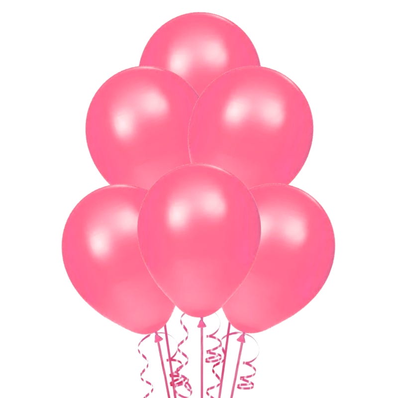 Hot Pink Party Balloons 25cm (Pack of 15)