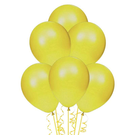 Yellow Party Balloons 25cm (Pack of 15)