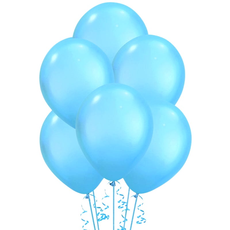 Light Blue Pearl Balloons 30cm (Pack of 20)