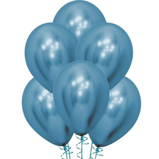 Reflex Blue Latex Balloons 30cm (Pack of 12)