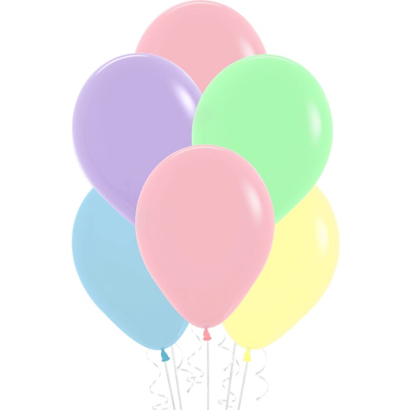 Pastel Matte Assorted Balloons 30cm (Pack of 25)