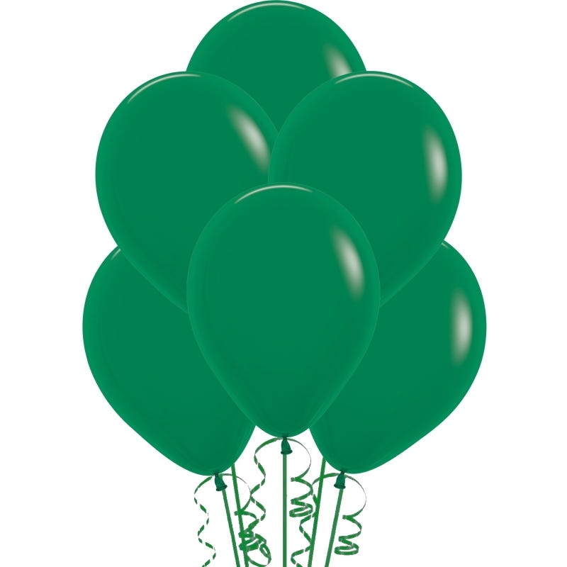 Forest Green Balloons 30cm (Pack of 18)