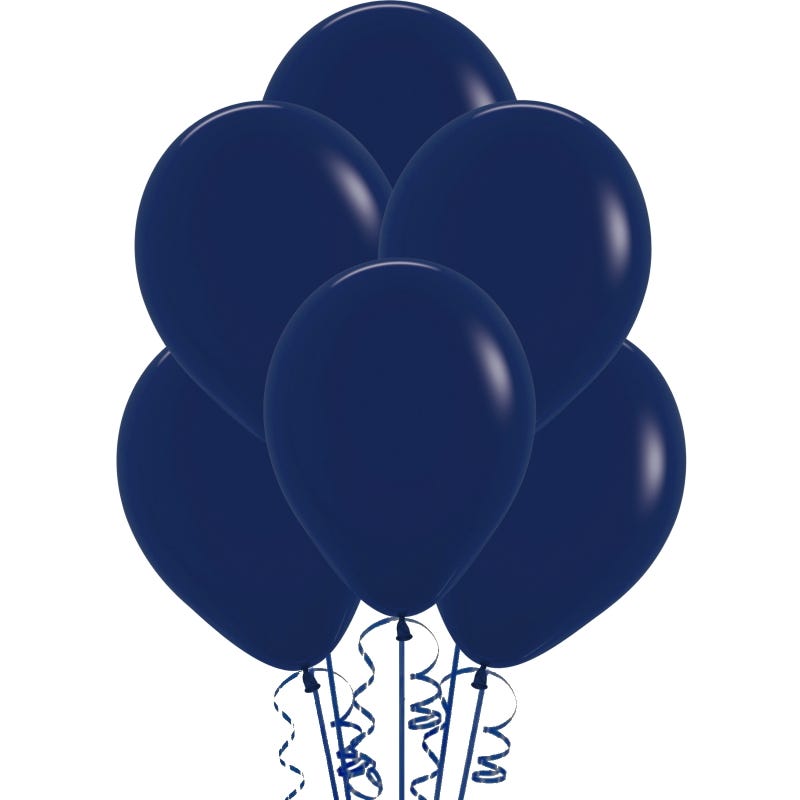 Navy Blue Balloons 30cm (Pack of 18)