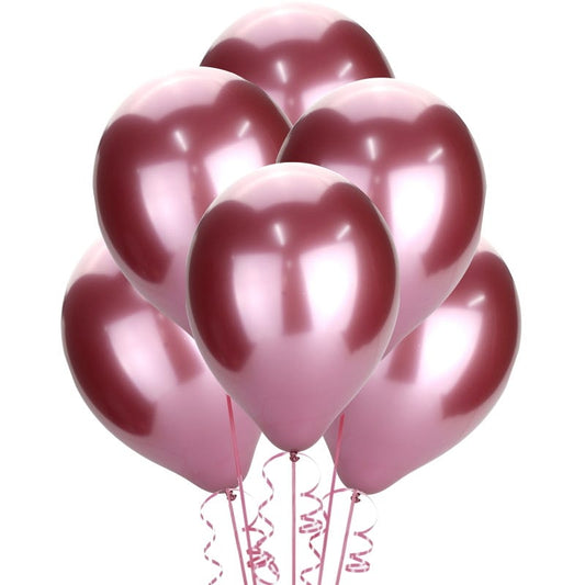 Chrome Rose Red Balloons 30cm (Pack of 50)