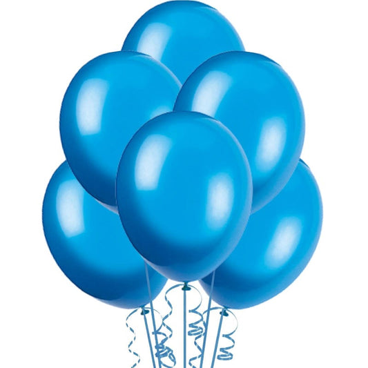 Cosmic Blue Pearl Latex Balloons 30cm (Pack of 50)