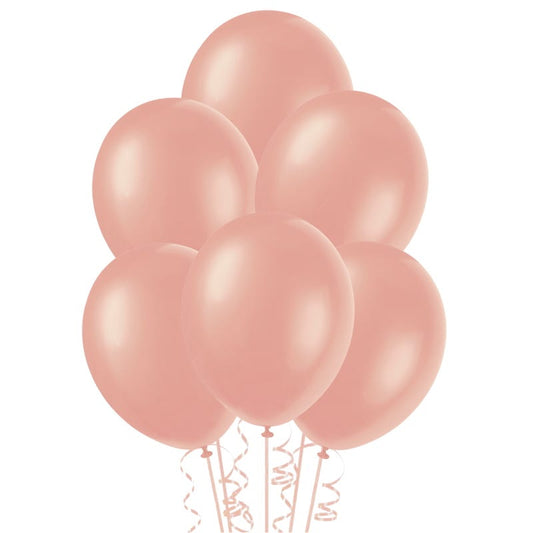 Rose Gold Pearl Latex Balloons 30cm (Pack of 50)