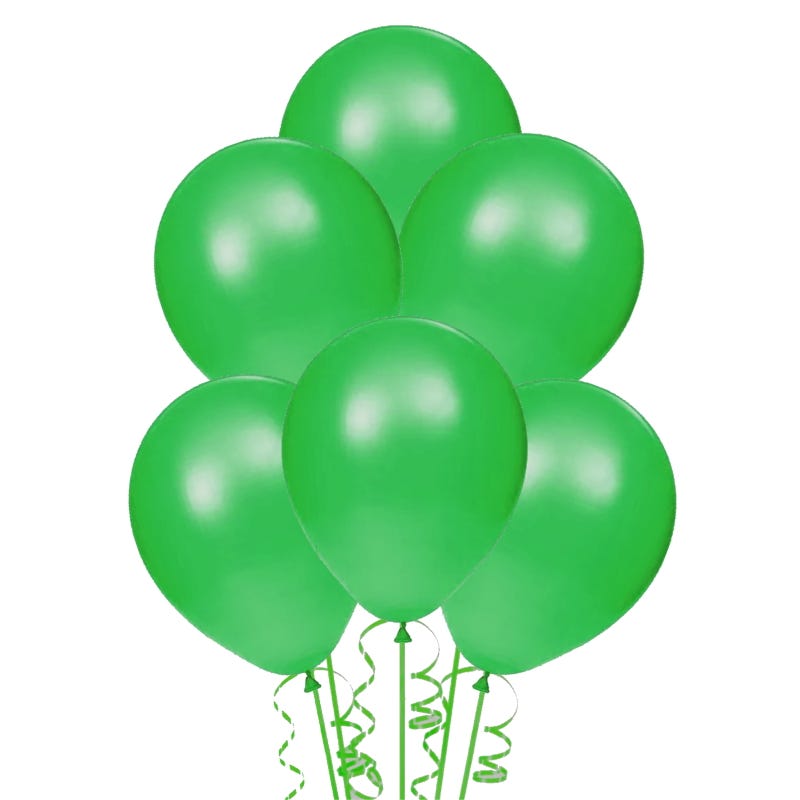 Green Party Balloons 30cm (Pack of 25)