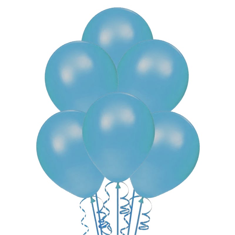 Light Blue Party Balloons 30cm (Pack of 25)