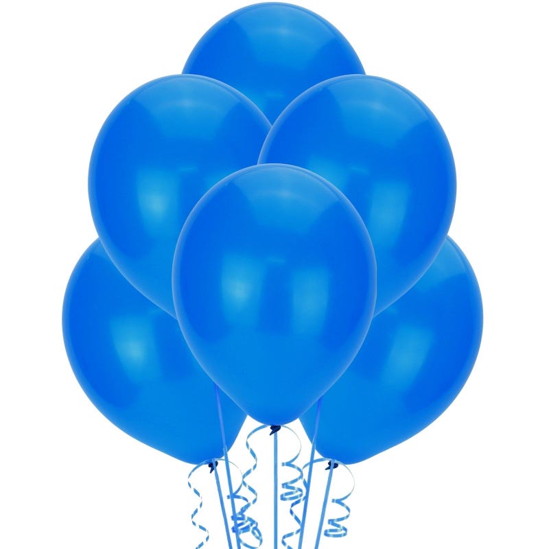 Royal Blue Party Balloons 30cm (Pack of 25)