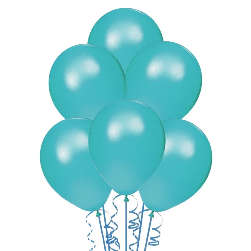 Teal Party Balloons 30cm (Pack of 25)