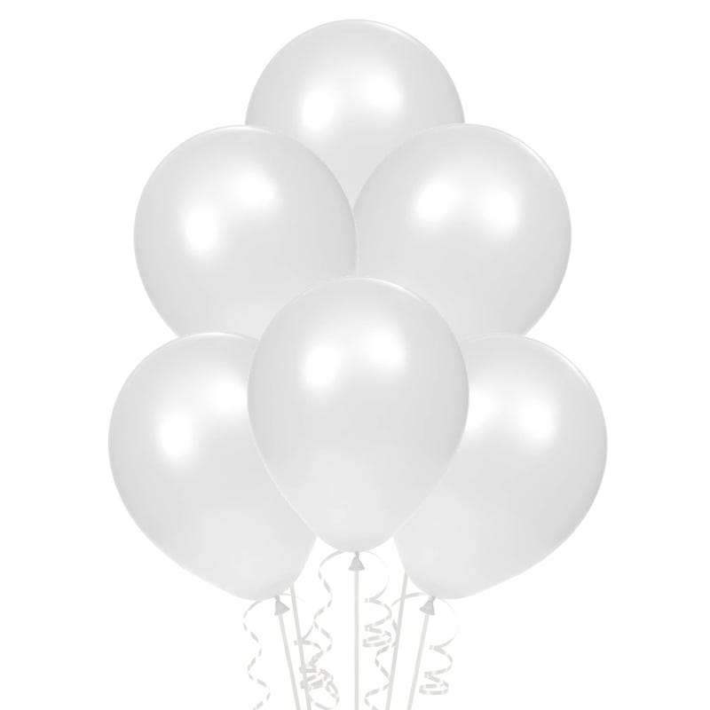 White Party Balloons 30cm (Pack of 25)