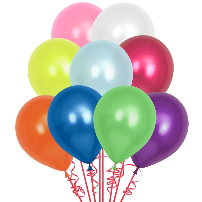 Assorted Metallic Balloons 30cm (Pack of 25)