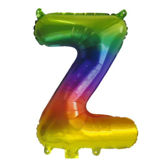 Rainbow Letter Z Balloon 35cm