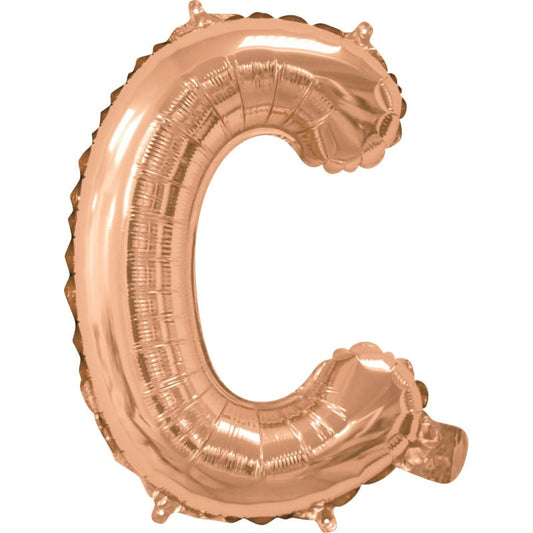 Rose Gold Letter C Balloon 35cm