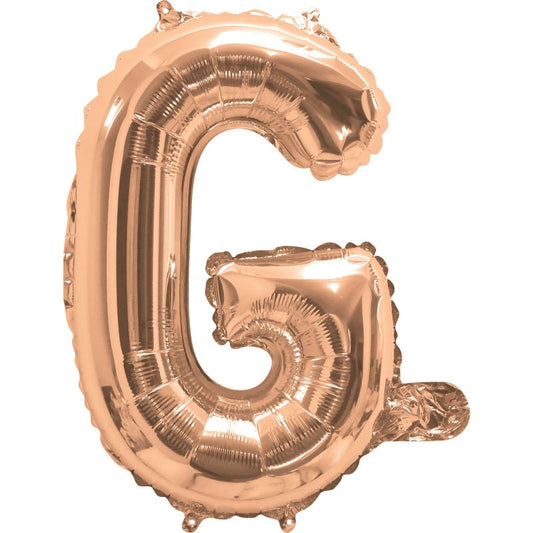 Rose Gold Letter G Balloon 35cm