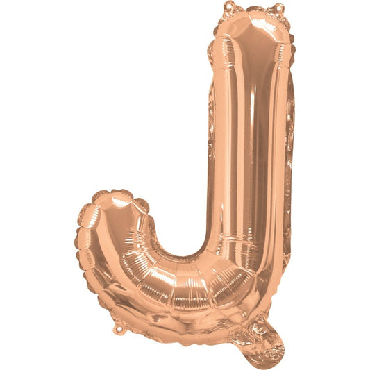 Rose Gold Letter J Balloon 35cm