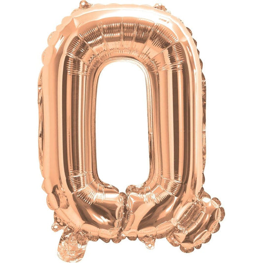 Rose Gold Letter Q Balloon 35cm