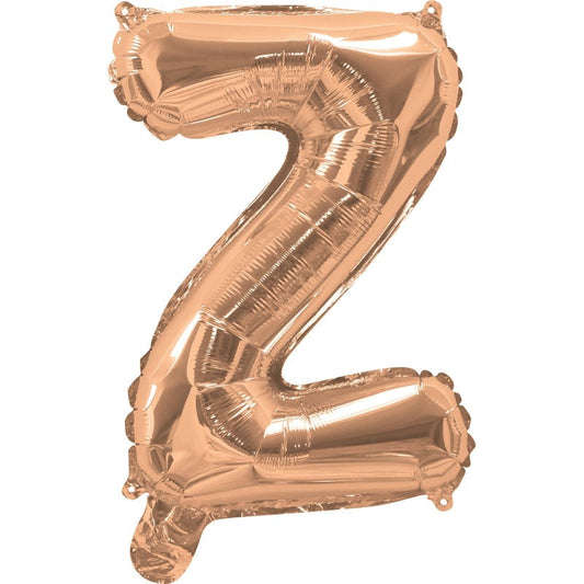 Rose Gold Letter Z Balloon 35cm