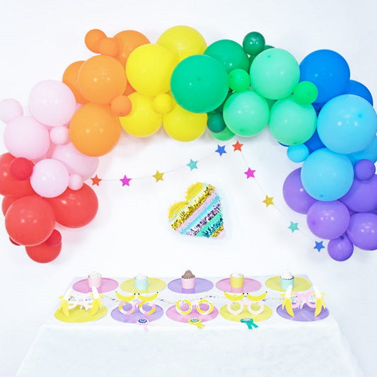 Rainbow 4m Balloon Arch Kit