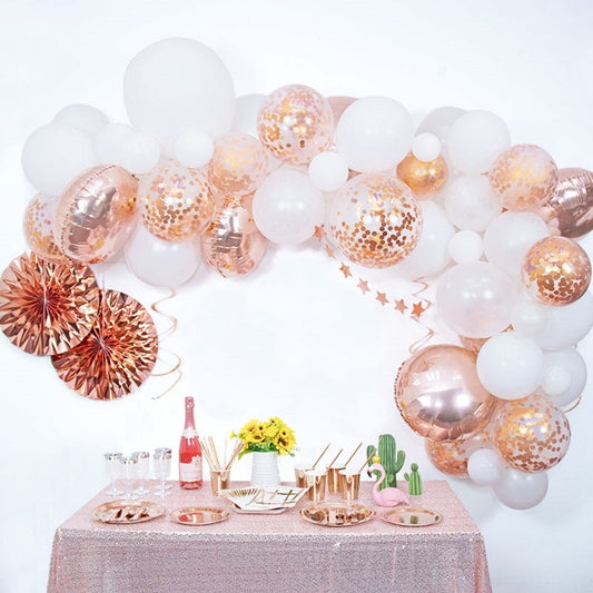 Rose Gold 4m Balloon Arch Kit