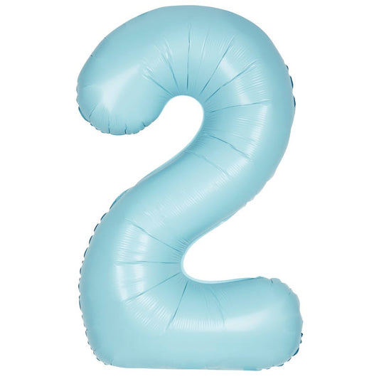 Pastel Matte Blue Foil 2 Balloon 86cm