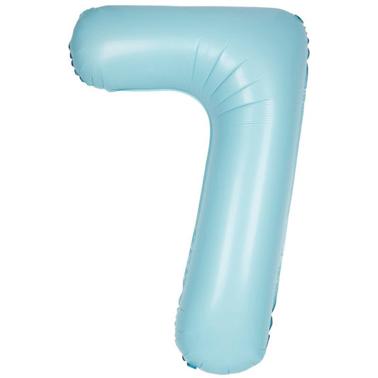 Pastel Matte Blue Foil 7 Balloon 86cm