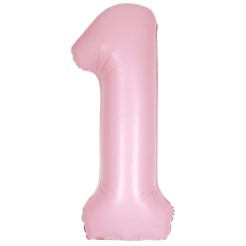 Pastel Matte Pink Foil 1 Balloon 86cm