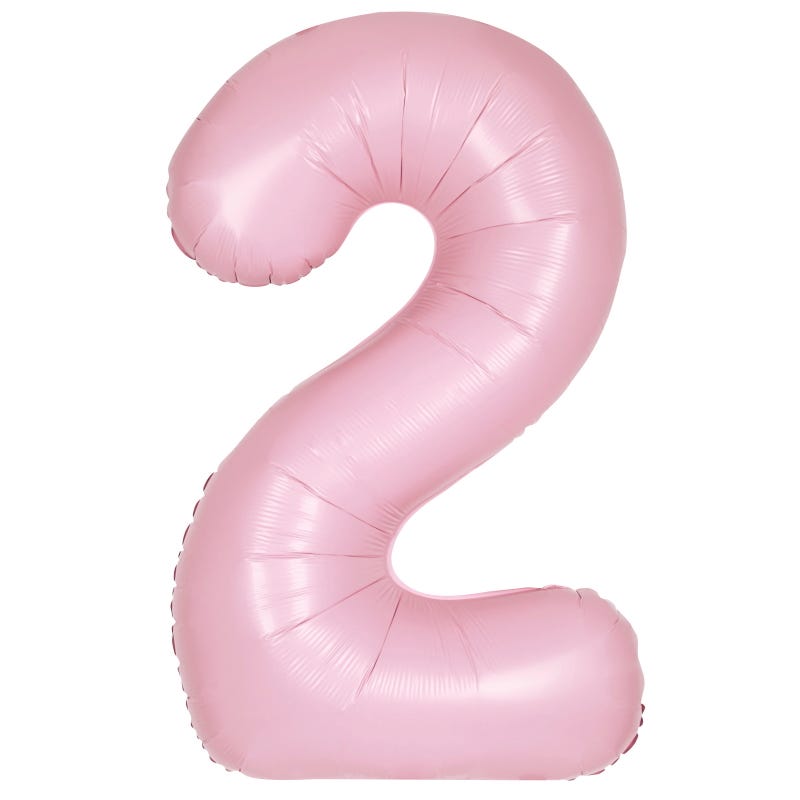 Pastel Matte Pink Foil 2 Balloon 86cm