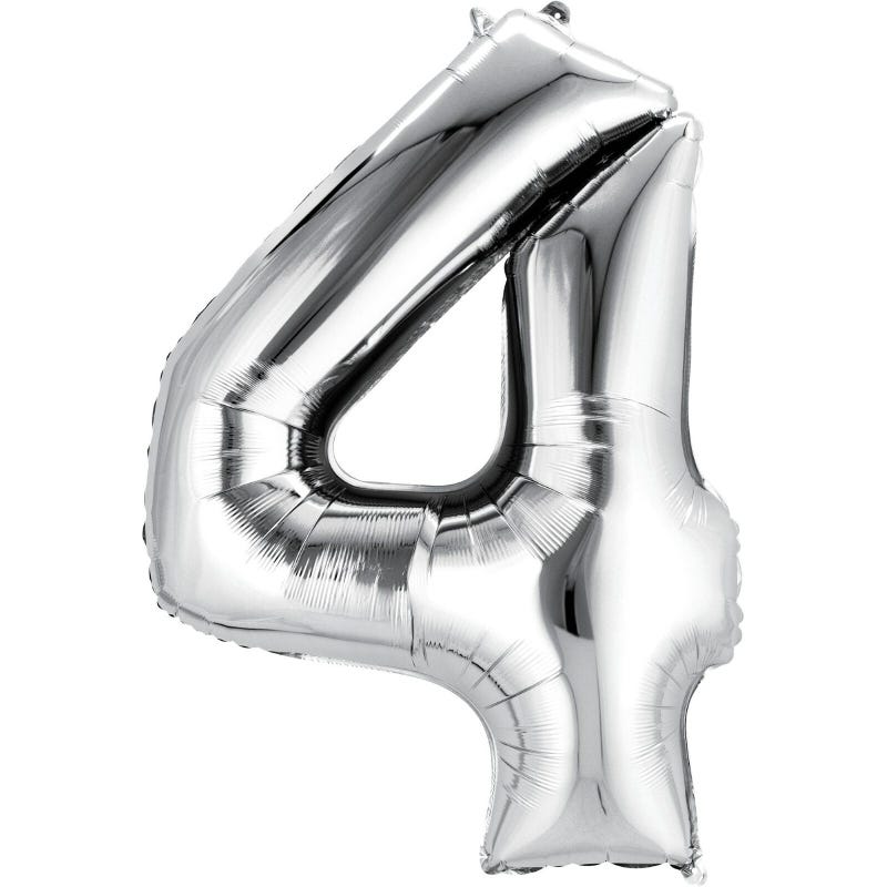 Silver Foil 4 Balloon 86cm