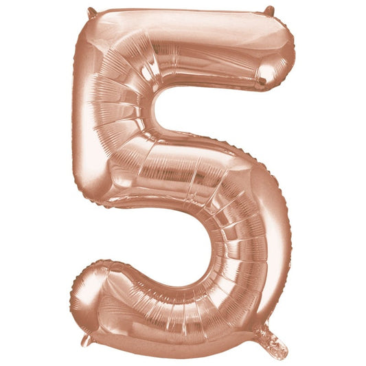 Rose Gold Foil 5 Balloon 86cm