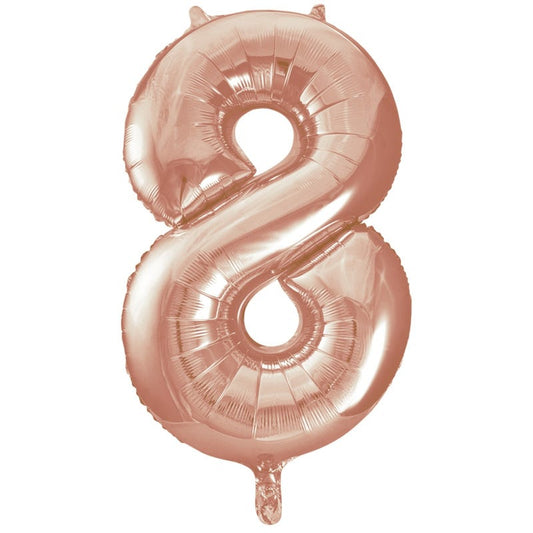 Rose Gold Foil 8 Balloon 86cm