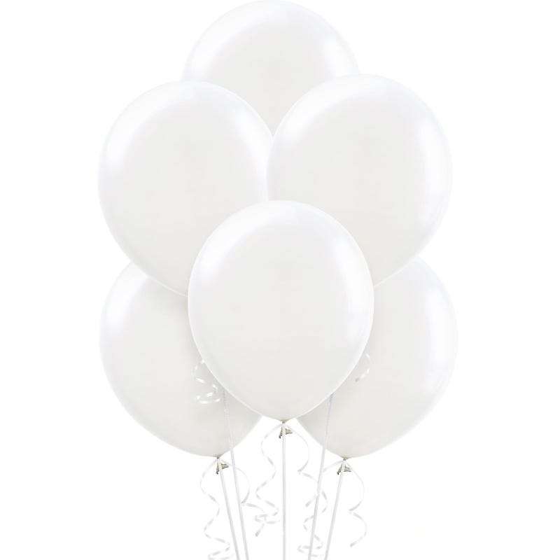 White Balloons 30cm Round (Pack of 25)