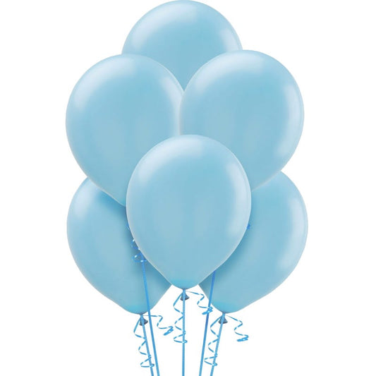 Light Blue Balloons 30cm Round (Pack of 100)