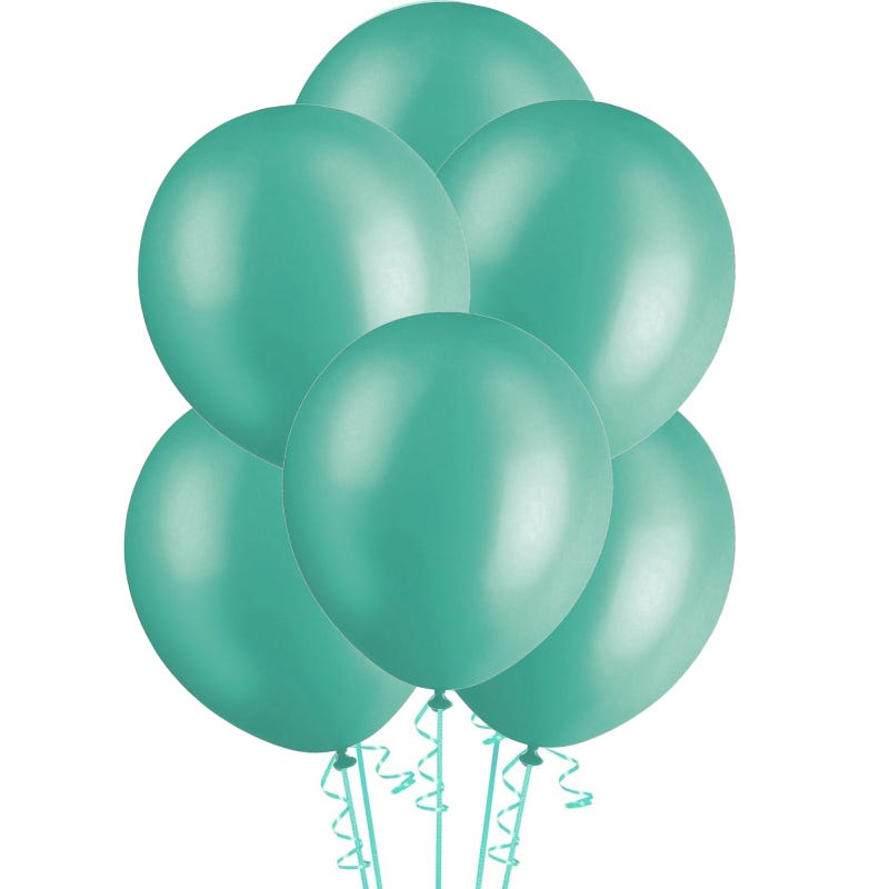 Teal Pearl Balloons (Pack of 20)