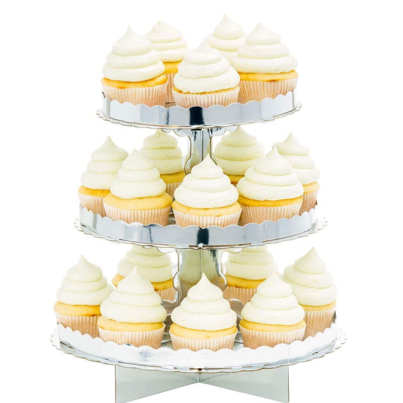 Silver Cupcake Stand